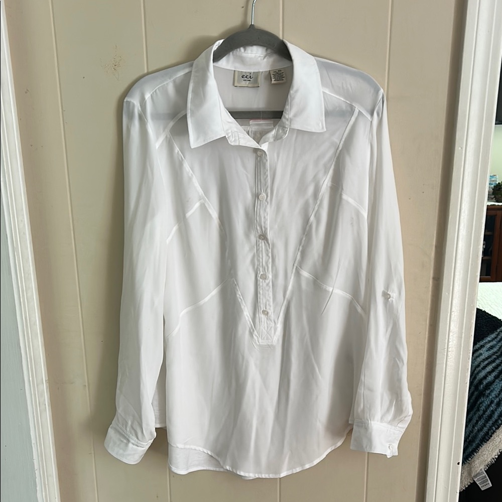 ECI White Blouse NWT